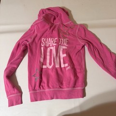 Victoria Secret Pink Share the Love Hoodie Sweatshirt Glittery Stars – Sz SMALL