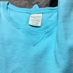 Comfort Wash By Hanes unisex Pullover Sweatshirt Teal Blue Size XL
