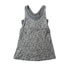 Lululemon Tone It Tank Top Size 2 Petite Fleur Silver Spoon / Ambient Grey