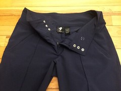 4 All By Jofit Women’s Navy Blue Capri Pants All Sport Activewear Snap Zip EUC 6