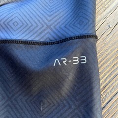 AR-33 Women’s 7/8 High Waisted Blue Ombre Geometric Leggings Size 3X