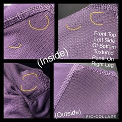 Layer 8 Leggings Womens XS Purple Qwick Dry Pockets Ribbed Activewear Workout