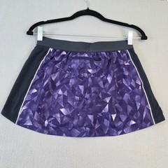 Icebreaker GT Merino Cool-Lite Skort Womens Purple Geometric Running Hiking Sm