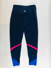 Reebok Yoga Pants Women’s Size Small Navy Blue Black Mesh Accent Activewear