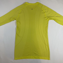 Womens 8 Lululemon Swiftly Tech Long Sleeve T-Shirt Mellow Yellow Thumbholes Gym