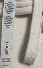 Alo Yoga Quilted Stadium Hoodie Women’s M Ivory Diamond Jacquard Pullover