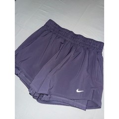 Nike Womens Dri-FIT 2-in-1 Running Shorts Purple Small Pockets RN56323