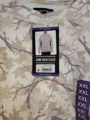 Soft State O Mine Camo Crew Fleece Sweat shirt. Size XXL. Autumn Camo. NWT.