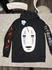 Studio Ghibli Spirited Away No Face Hoodie XL Anime Embroidered Hot Topic