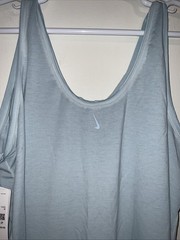 NIKE YOGA TRAINING BLUE BREATHABLE KNIT LOOSE FIT TANK TOP PLUS SIZE 1X NWT $50