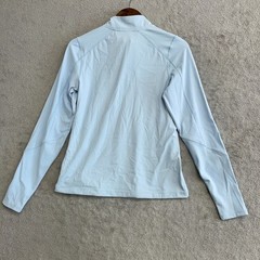 Mondetta Women’s S Light Blue 1/4 Zip Pullover Long Sleeve Athletic Top