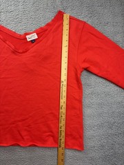 Universal Thread Sweatshirt Womens Large Red Long Sleeve V-Neck Casual Top