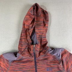 REI Hoodie Womens Small Multicolor Stripe 1/2 Zip Lightweight Stretch Pullover