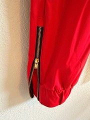 Zyia Active Everywhere Zipper Joggers in Bright Red