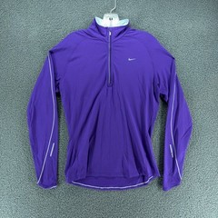 Nike Element Womens L Purple 1/2 Zip Pullover Running Athletic Shirt Stretch
