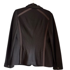 Rag & Bone New York Womens Black 100% Wool Grosgrain Trim Blazer Jacket Size 10