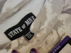 Soft State O Mine Camo Crew Fleece Sweat shirt. Size XXL. Autumn Camo. NWT.