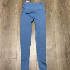 NWT L*Space Work It Ribbed Blue Legging Women’s XS/S Activewear Pilates Yoga