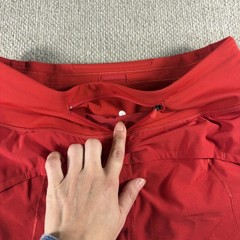 Lululemon Shorts Womens 6 Red High Rise Running Lined 3.5 In Inseam Gym Yoga