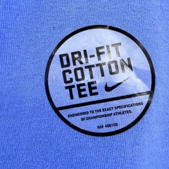 Nike Duke Blue Devils Womens Dri-FIT Cotton Ringer T-Shirt Blue CD1702-480 M