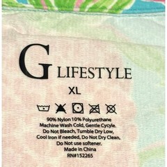 Gottex Half 1/2 Zip Pineapple Golf Shirt Top Sz XL Mock Neck G Lifestyle NWT