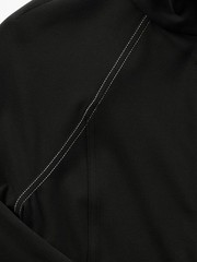 Athleta M Medium Salutation Pop Stitch Crop Jacket Black/Bone NWT! #784402