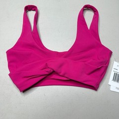 L*Space Twist of Fate Sports Bra Fushia Pink Women Small NWT