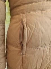 Fat Face brown Jacket 10 bronze faux fur acrylic cotton blend UK women’s size 10