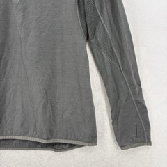 Icebreaker Merino GT Pullover Womens Medium Gray 1/4 Zip Hooded Wool Baselayer