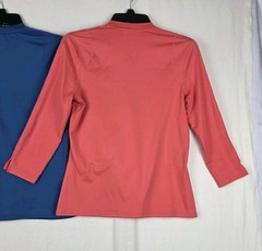 Lot 2 Nike Dri-FIT Women’s Size S Blue & Orange Slim Fit Athletic Top 3/4 Sleeve