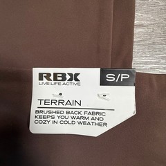 RBX Active Terrain Women Brown Flare Leggings High Waist Brushed Back Small NWT