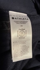 Athleta 2X Forever Fleece Wide Leg Navy Sweatpant High-Rise Plush Pull-On NWT