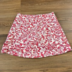 Title Nine Dream Skort 15” Size Small Pink Scroll Pink Pull On Stretch Active