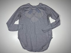 Under Armour Shirt Women M Gray Open Back Tunic Athletic Lounge Casual Top
