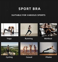 Women Zip Front Sports Bra Wireless Post-Surgery Bra Active Yoga Fitness Bras
