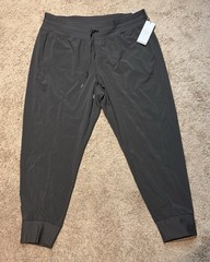 Calia Women’s Jogger Pants XL Regular Brown Drawstring Elastic Waist Tapered – D