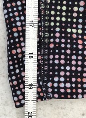 Good Move M&S Uk 18 Black/Multi Dot Gym Leggings Cropped Leg Active Wear Stretch