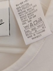 Nike F.I.T. Tennis top Women M White with embroidered stars/dragonflies 90s