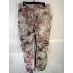 Harmony Balance Women Tie Dye Joggers Mauve Grey Size L NWT Sweatpants
