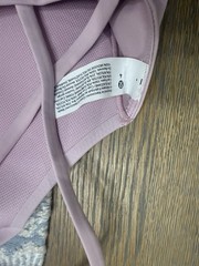Lululemon Purple Solid Wireless Crossback Sports Bra Logo Pullover Size 4