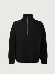 Varley DoubleSoft Hawley Half-Zip Sweatshirt Size XS Black Pullover