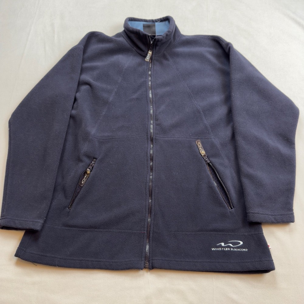 Whistler Blackcomb Fleece Jacket Navy Blue Zip Up Women’s M