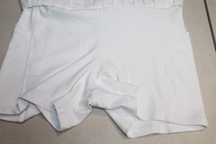 NEW Smith & Quinn The Gwen 15″ Skort Pink White Stripe Athletic SMALL NWT