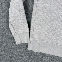 Patagonia Sweatshirt Womens Small Gray Quilted Mock Neck Snap Pullover Pocket