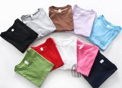 AU SELLER Women’s SZ 8-24 100% Cotton Plain Basic Slim Top Tee T-Shirt T165