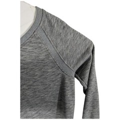 Duluth Trading Sweater Womens Medium Heather Light Gray with Pockets
