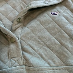 Vineyard Vines Green Quilted Women’s 1/4 Snap Pullover Size Small