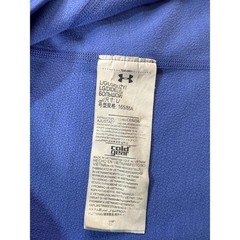 Under Armour ColdGear Womens Large Blue Heathered 1/4 Zip Thumbhole Top L