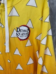 Anime Demon Slayer Kimetsu no Yaiba Hoodie Zip Up Jacket Size XL