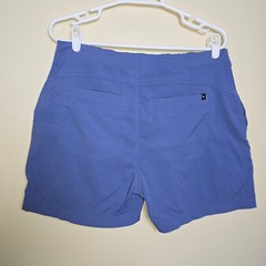 Eddie Bauer Women’s 10 Periwinkle Blue Purple 4″ Shorts with Large Pockets Nylon